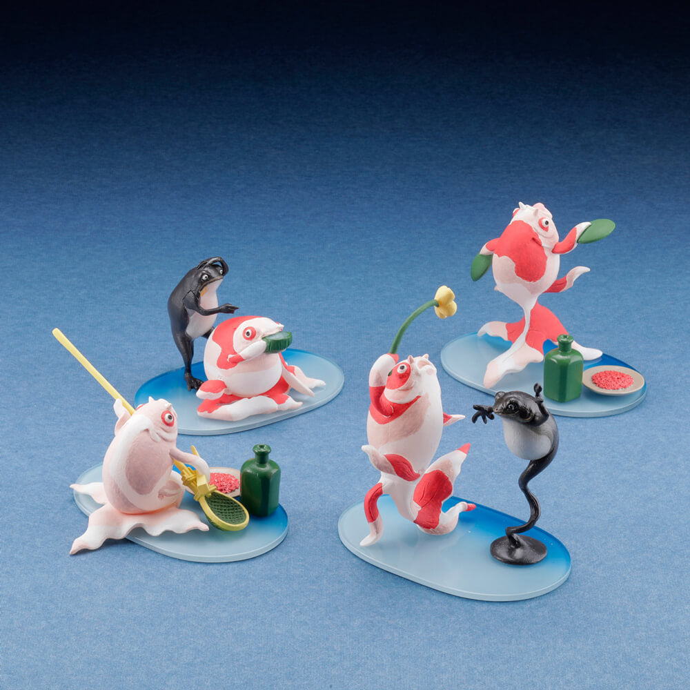 【決算セール対象！】 [BOX販売]miniQ 歌川国芳の金魚づくし「酒のざしき」 1box6入
