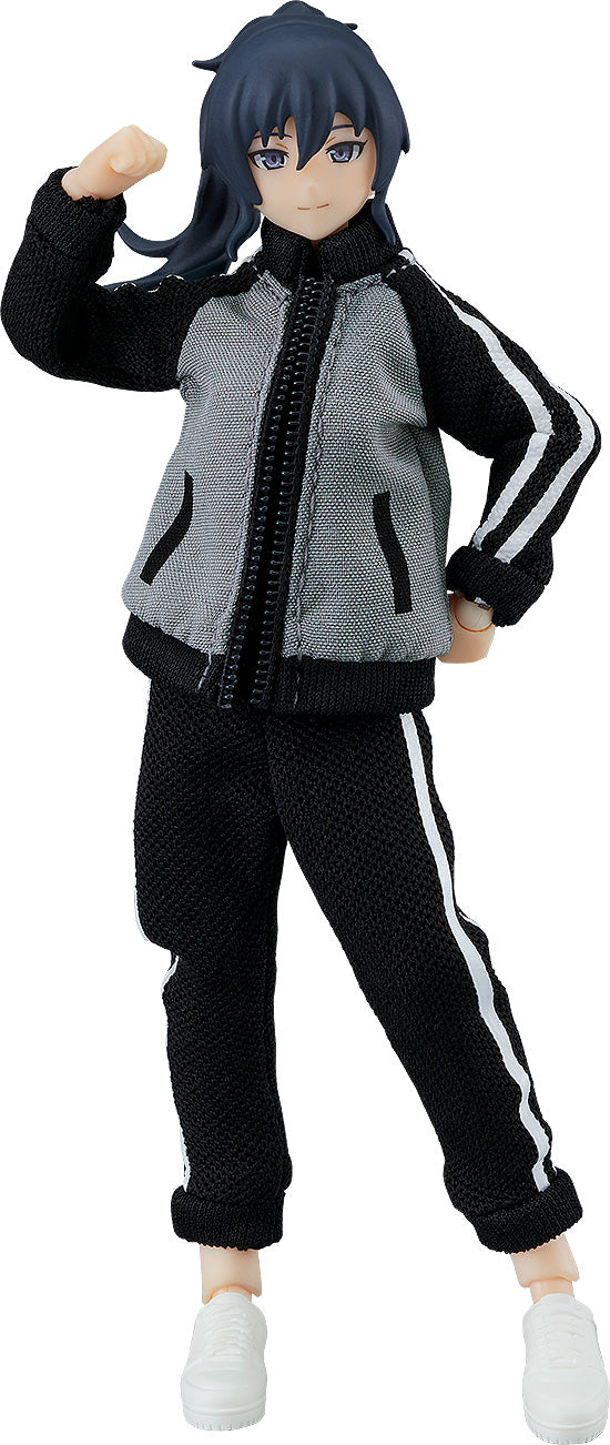 figma Styles 女性body(マコト)with ジャージ セットアップ+ジャージスカートコーデ