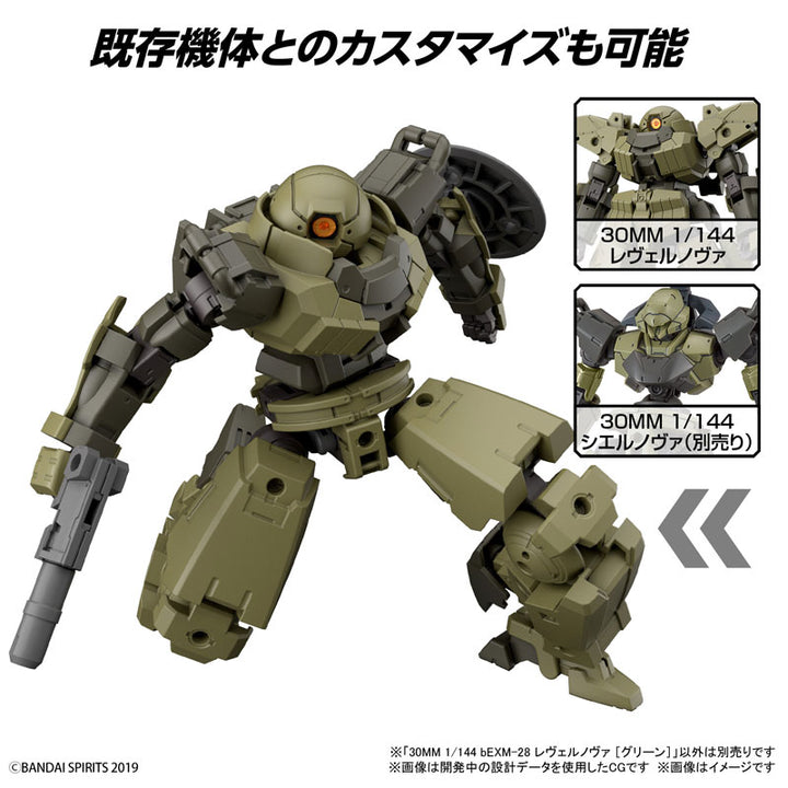 【決算セール対象！】 30MM bEXM-28 レヴェルノヴァ [グリーン] 1/144スケール