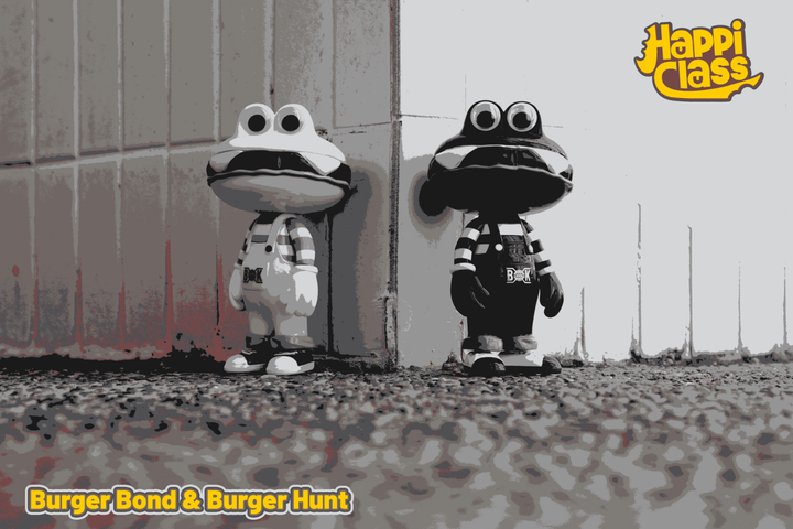 バーガー君-ボンド黒+バーガーチェア黒 ボンド(10周年限定品)
