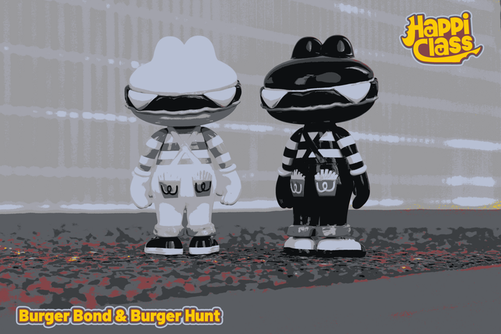 バーガー君-ボンド黒+バーガーチェア黒 ボンド(10周年限定品)