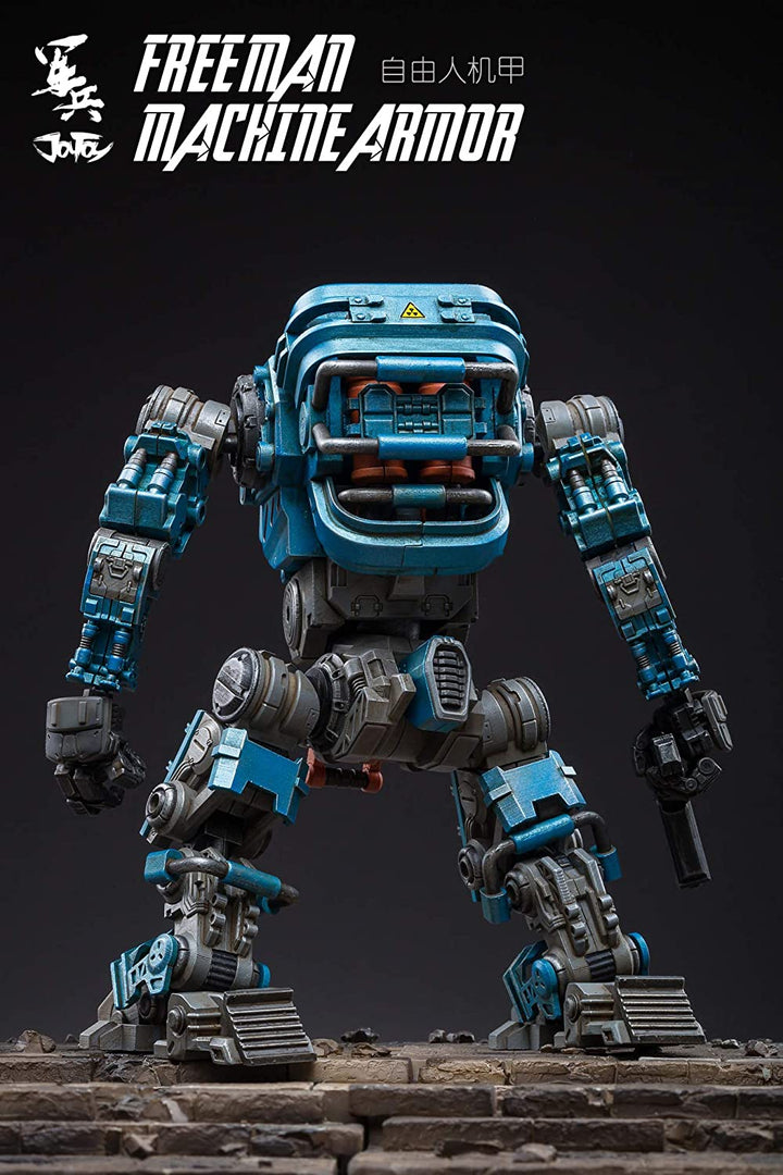 JOYTOY 軍兵 1/18 フリーマンマシンアーマー-ライトブルー 可動フィギュア