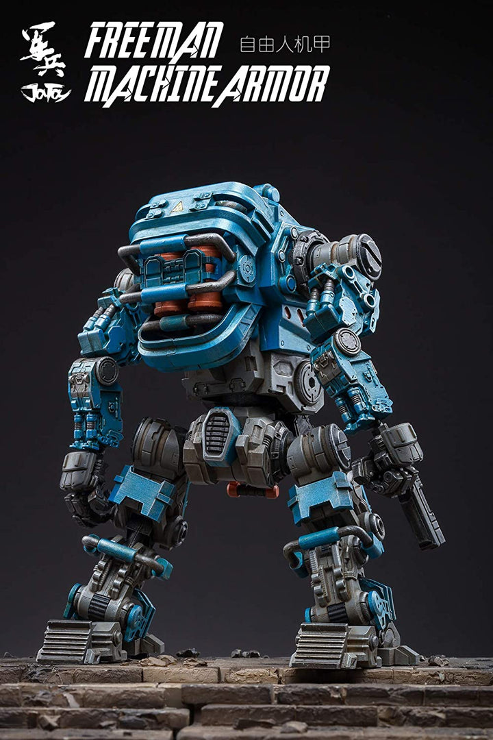 JOYTOY 軍兵 1/18 フリーマンマシンアーマー-ライトブルー 可動フィギュア